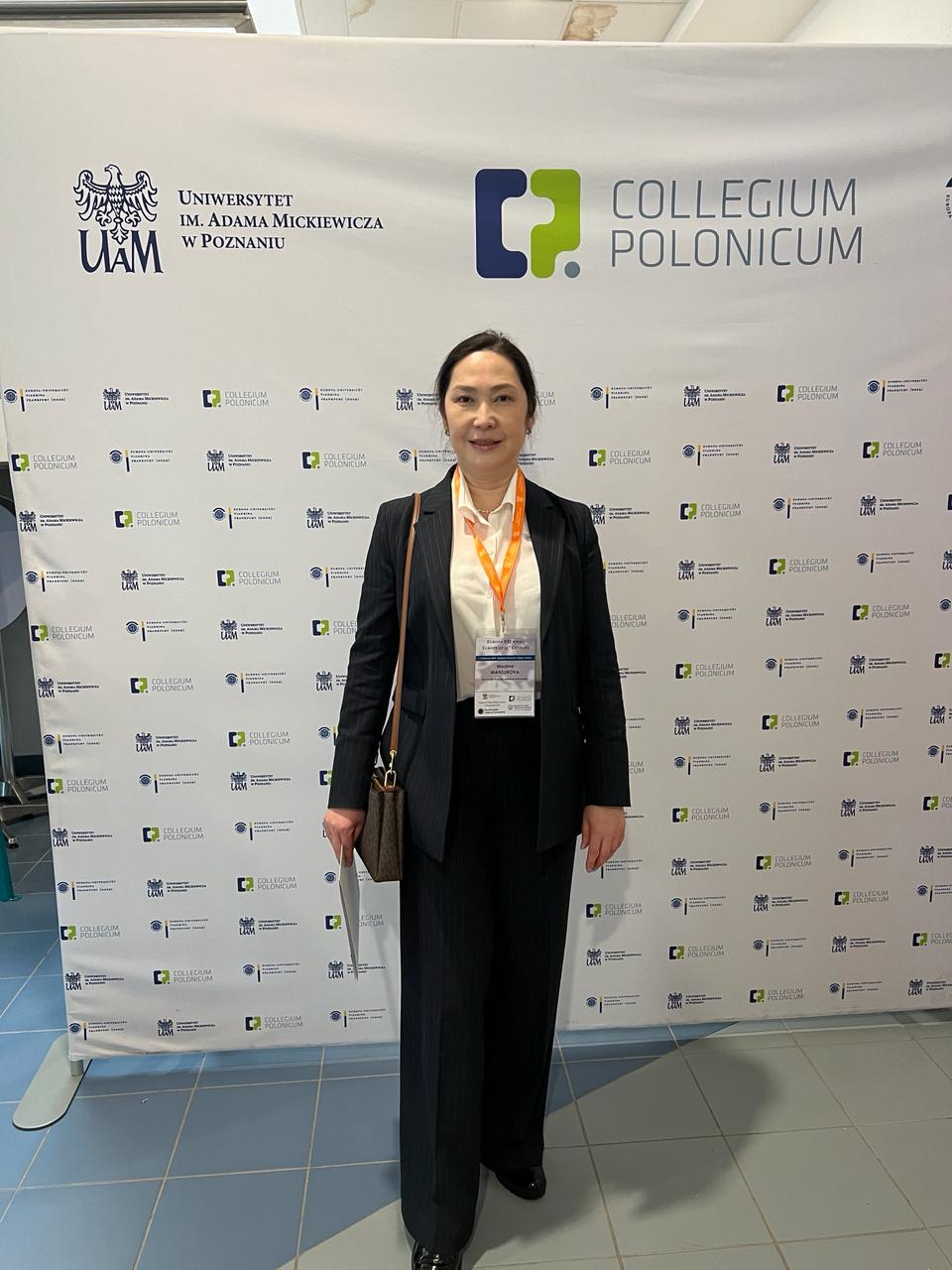 The head of the department, Madina Mansurova, from February 1 to February 9, 2024, undergoes a research internship and participates in the XXIV International Scientific Conference of the Europe of the XXI Century Series: Poland, Europe and the World 20 Years After the Enlargement of the European Union in 2004.